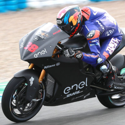 Le MotoE the pilots' stories took to the track.