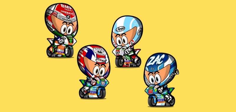 4 Italian riders out of 5 in Race 2 at Misano
