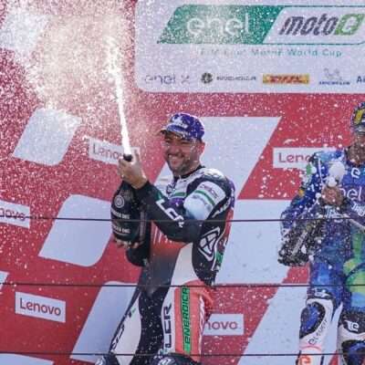 First podium for the LCR E-Team in Misano