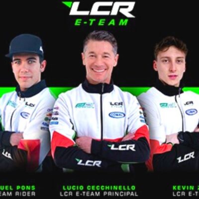 Miquel Pons and Kevin Zannoni with the LCR E-TEAM in 2021