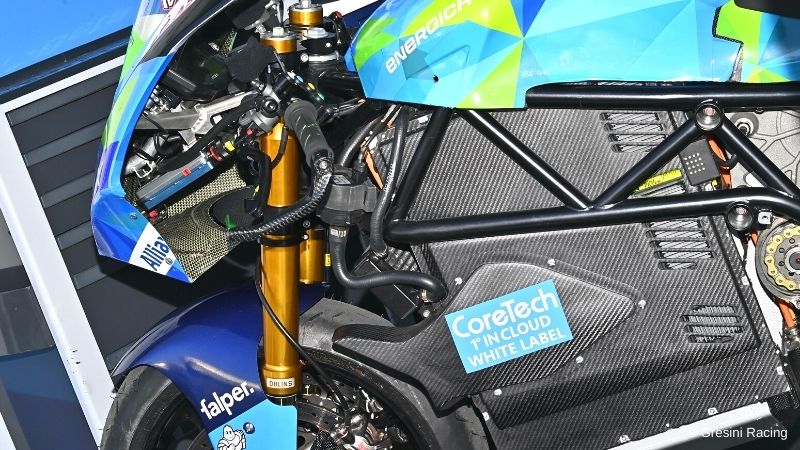 The air cooling system of the battery of the MotoE by Energica