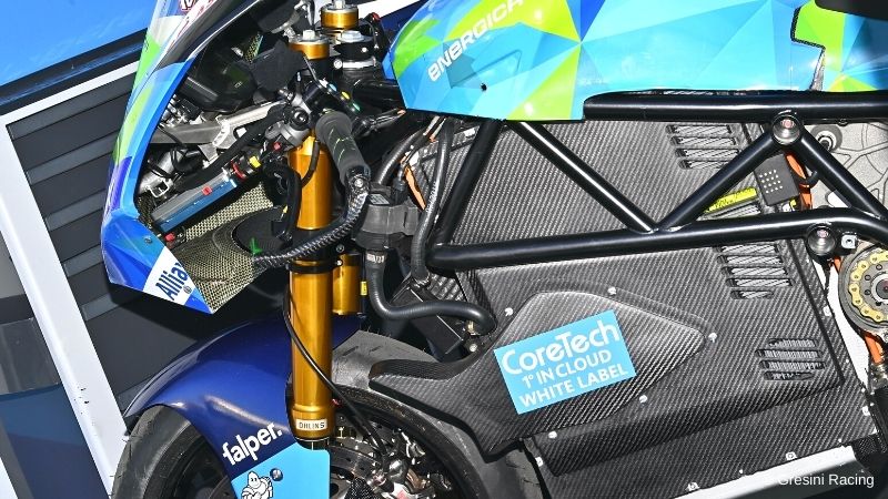 Il sistema di raffreddamento ad aria della batteria della MotoE di Energica