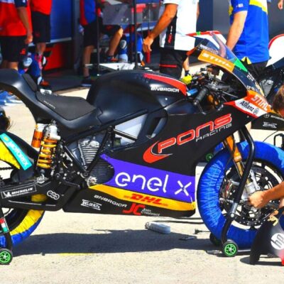 Pons Racing 40 and Jasper Iwema together in the MotoE 2021