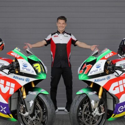 The LCR E-Team with GIVI in the MotoE 2021