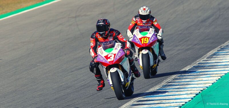 Positive results for Tech3 E-Racing riders in Jerez test