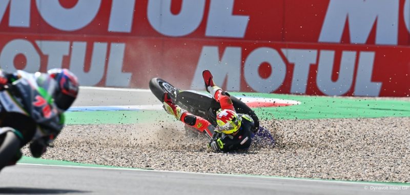 The circuits and curves with the most falls in the MotoE 2021