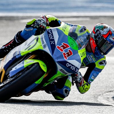 The first test of the MotoE 2022 for the Gresini team