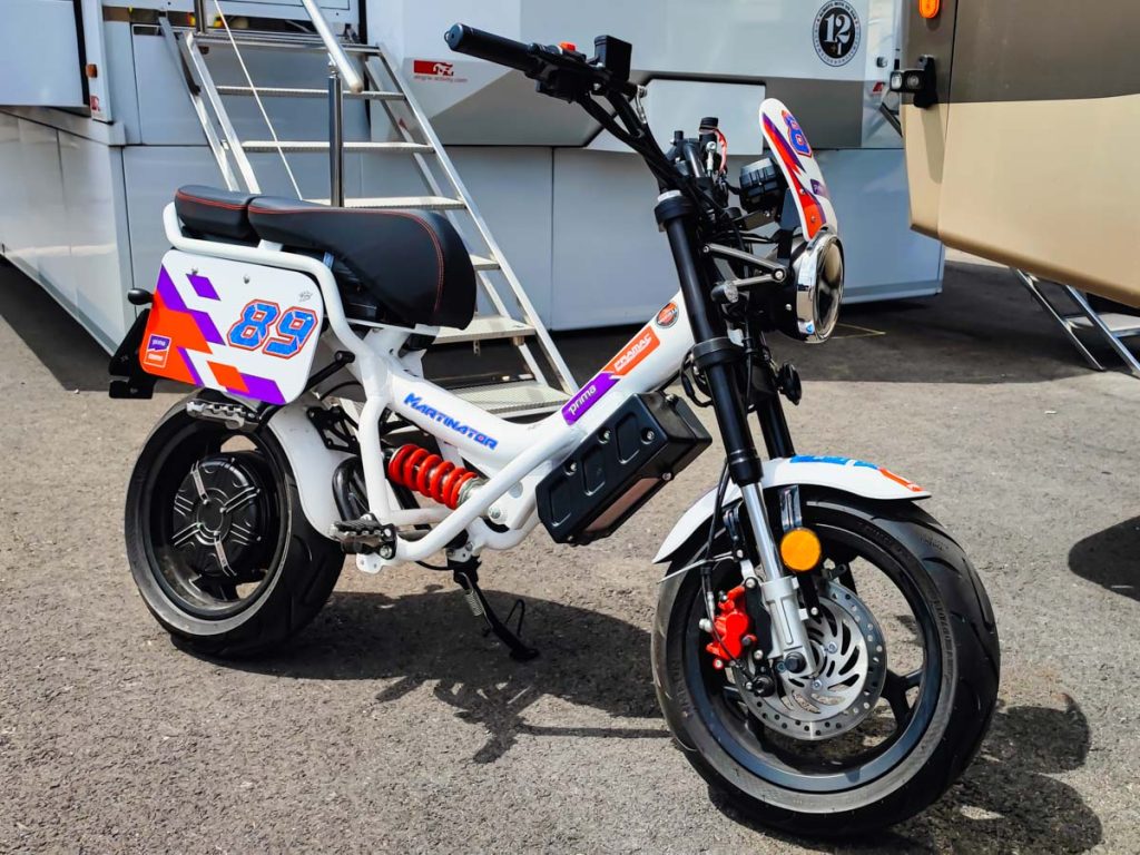 El scooter eléctrico de Jorge Martín Garelli Ciclone en MotoGP