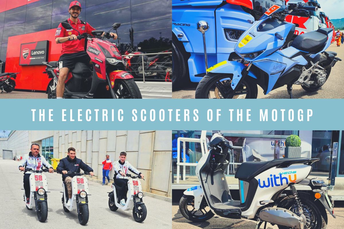 The electric scooters of the MotoGP teams
