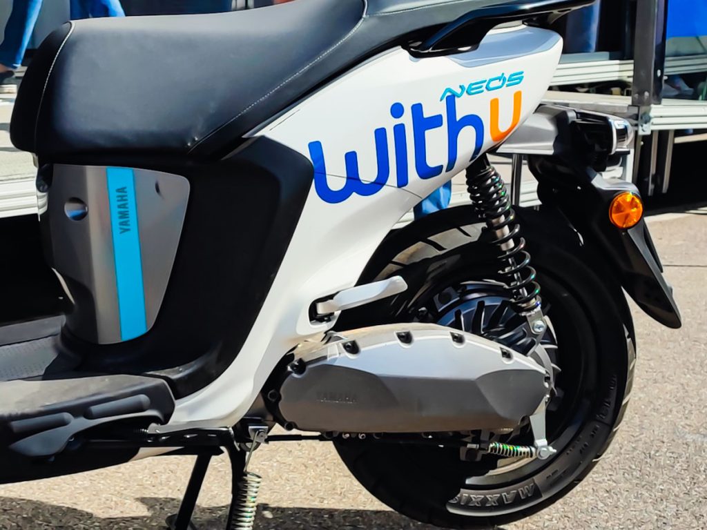 The Yamaha NEO's electric scooter from the WithU Yamaha RNF team