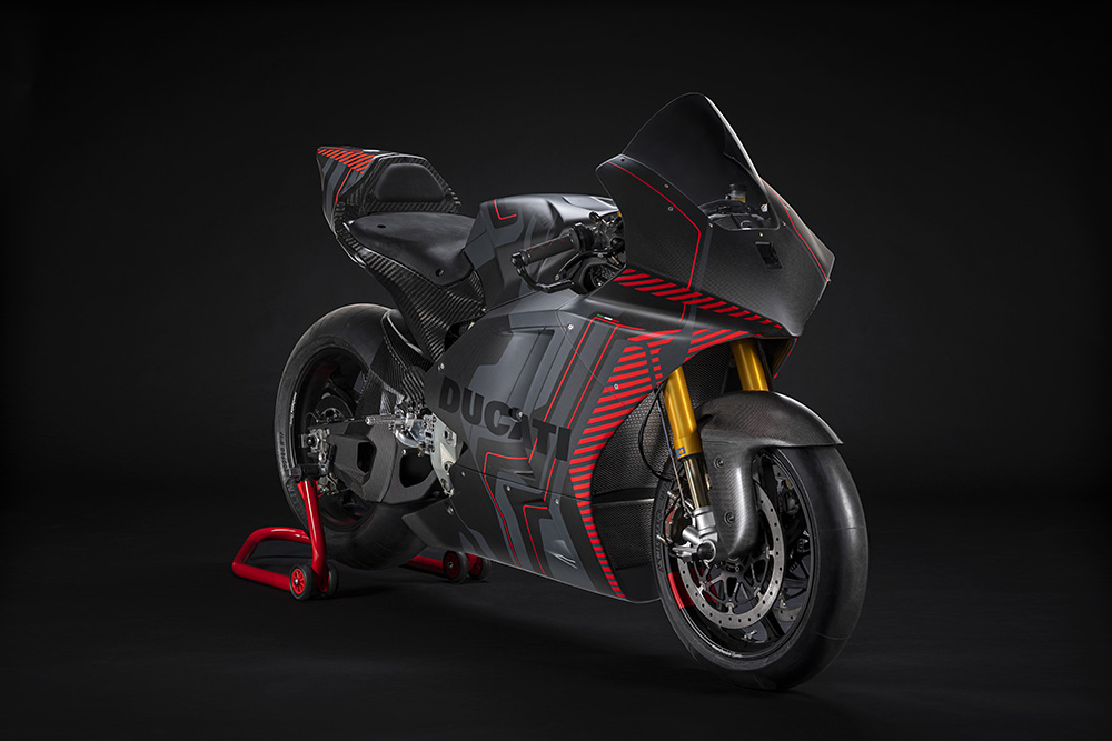 The V21L prototype, the MotoE of Ducati