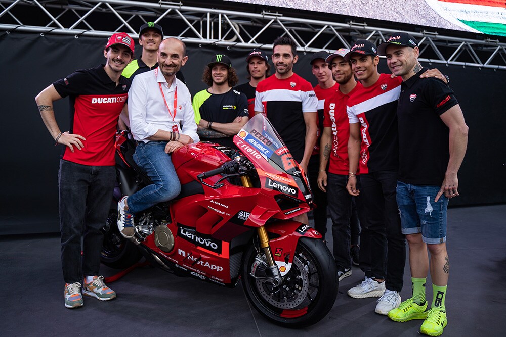 The Ducati Panigale V4 for the champions' race at WDW 2022