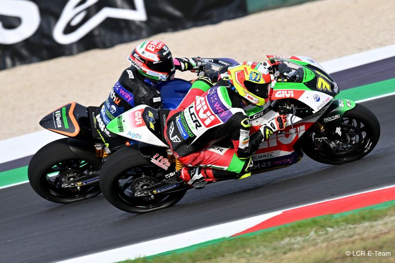 Miquel Pons with the MotoE of the LCR E-Team during the San Marino GP 2022