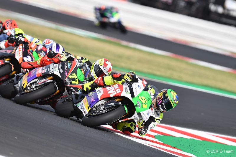 Eric Granado durante il GP di San Marino della MotoE a Misano (foto LCR)