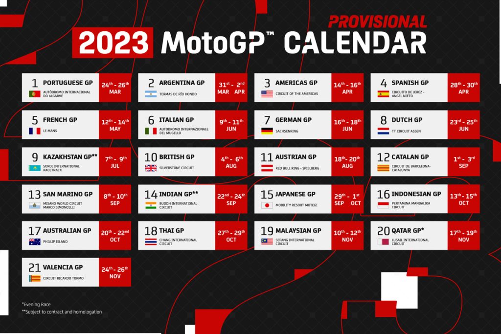 MotoE Kalender 2023