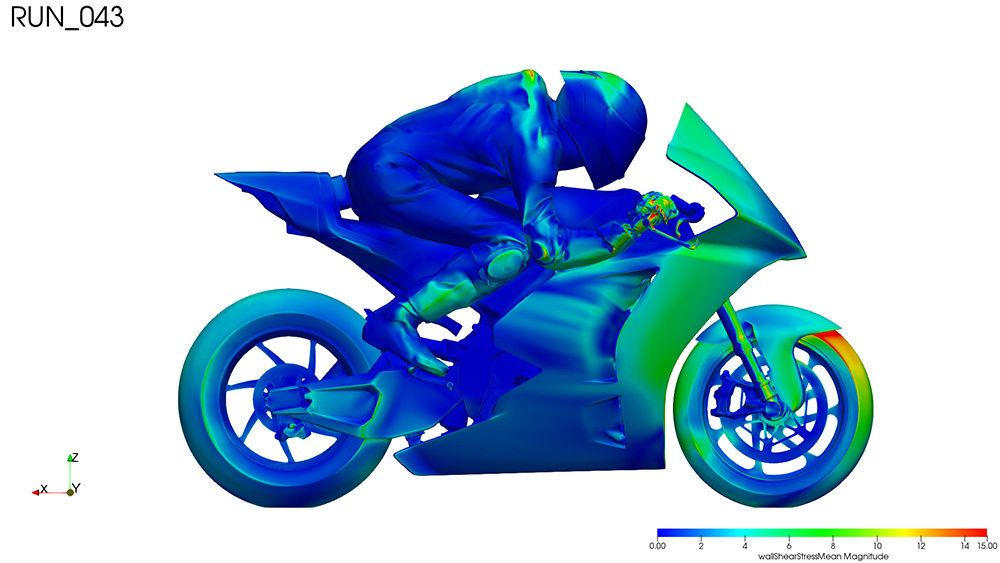 Gli studi aerodinamici CFD sono stati alla base del design della Ducati MotoE