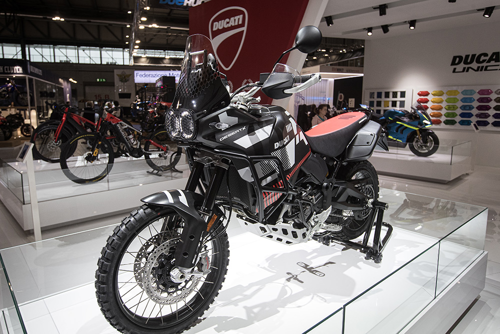 The Ducait DesertX in RR22 livery at EICMA 2022