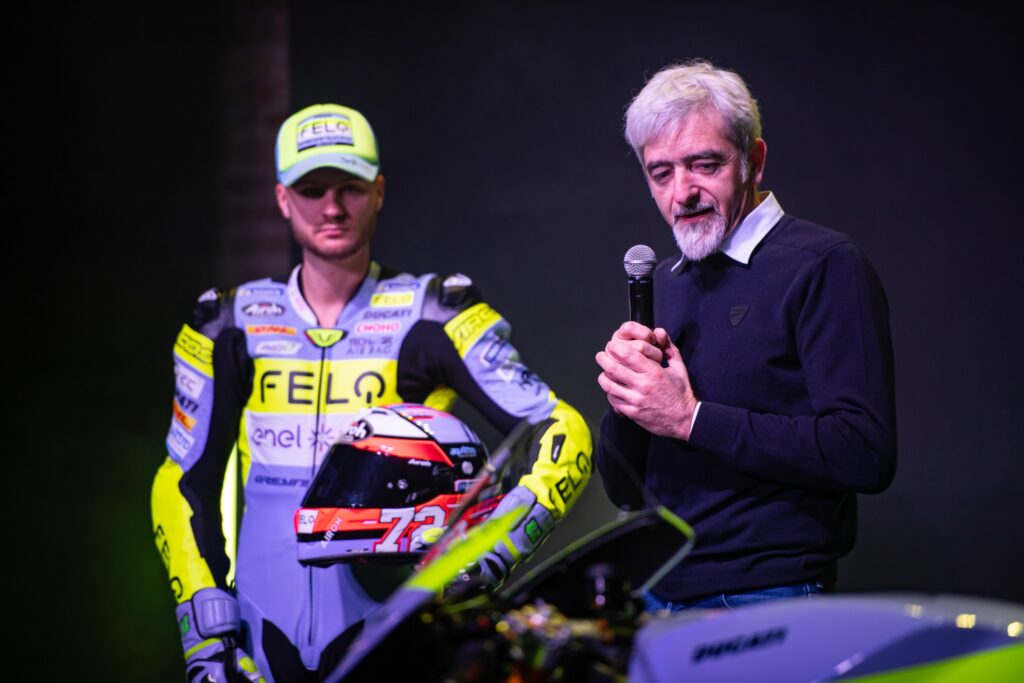 Gigi Dall'Igna, GM di Ducati Corse, presenta la Ducati MotoE 2023