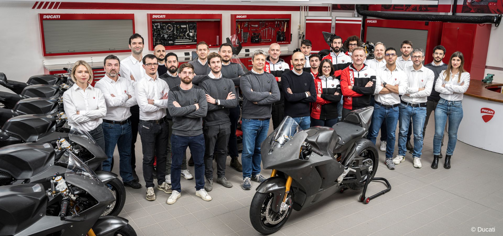 The MotoE bikes of Ducati are in production