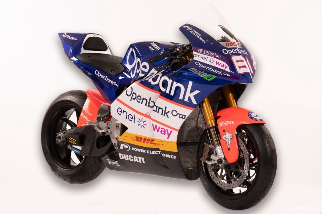 La Ducati MotoE 2023 dell'Openbank Aspar Team