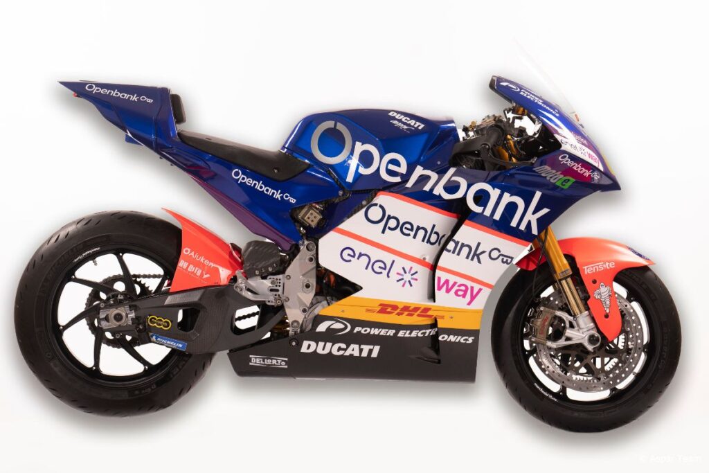 La Ducati MotoE 2023 dell'Openbank Aspar Team