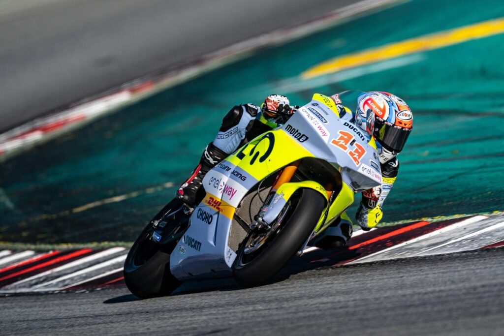 Matteo Ferrari, terzo nella MotoE 2023 alla vigilia del GP a Barcellona