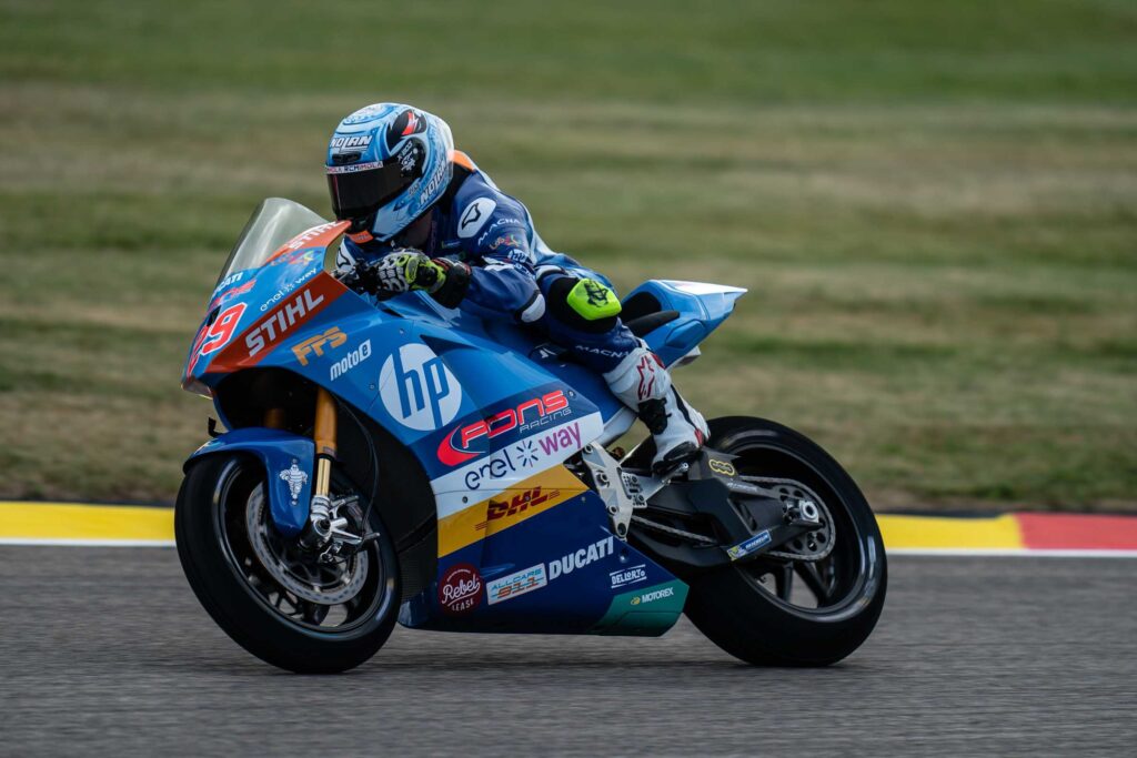 Nicholas Spinelli, uno dei migliori rookie della MotoE nel GP di Germania