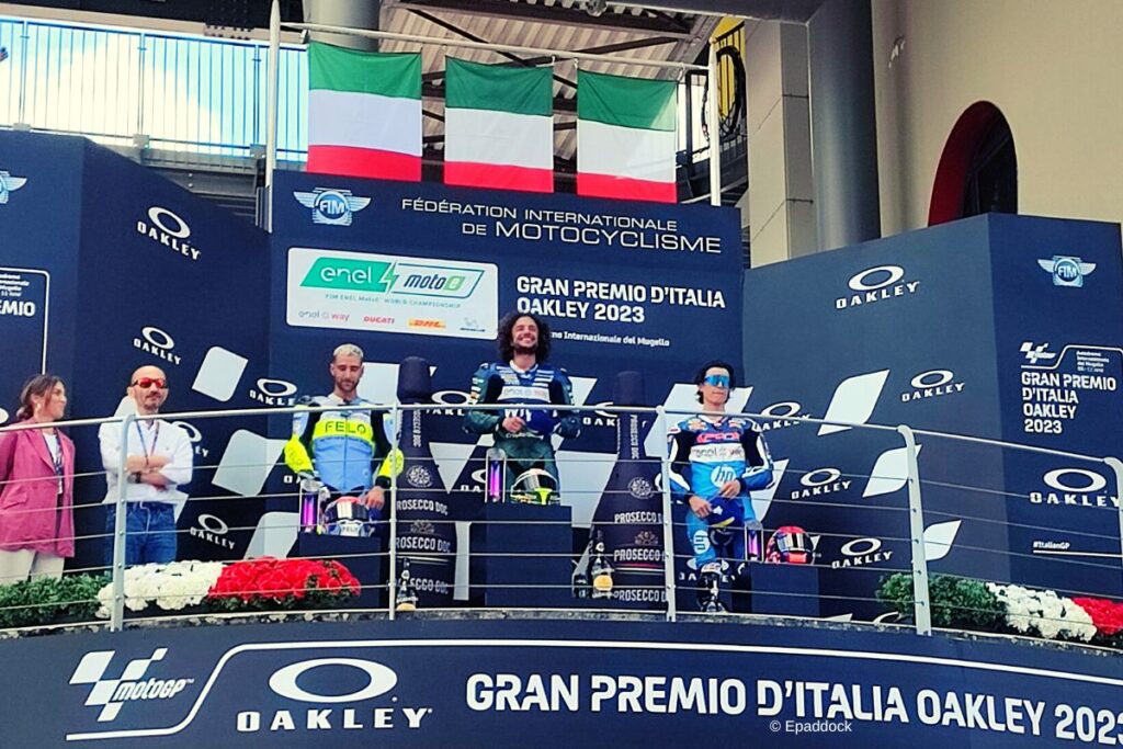 Andrea Mantovani ha conquistato al Mugello la sua prima vittoria in MotoE