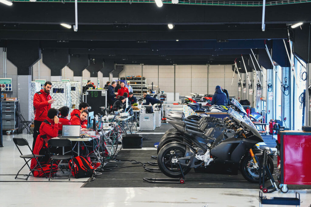 Il test team Ducati per il MotoE World Championship 2023