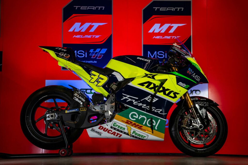 La MotoE del team MTHelmets-MSi per la stagione 2024