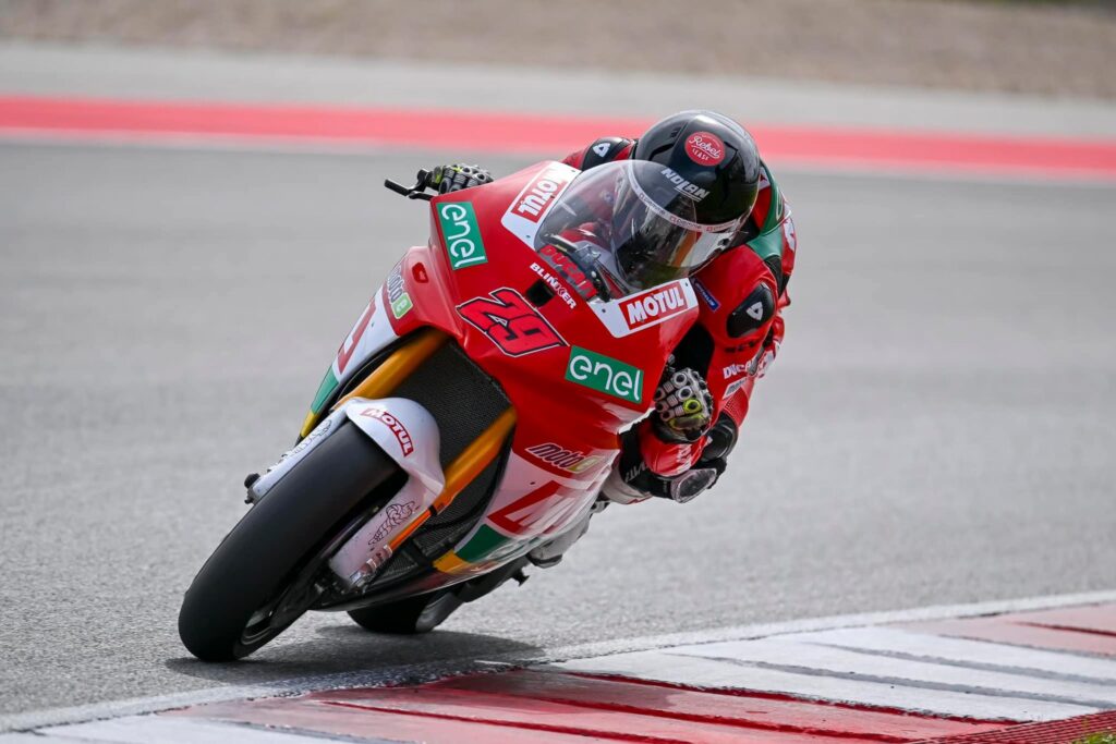 MotoE Test Portimao 2024 - Nicholas Spinelli con la Ducati V21L del Tech3 E-Racing