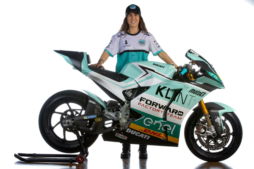 Maria Herrera, pilota del team Fordward Racing per la MotoE 2024 
