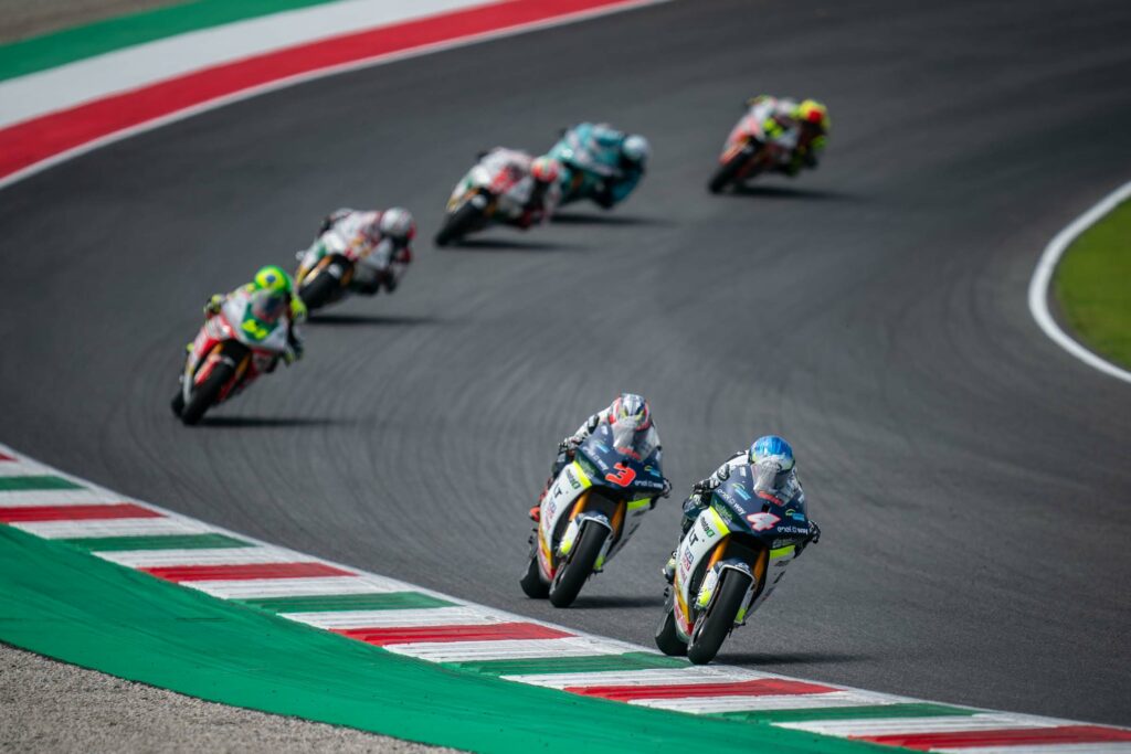 I piloti della MotoE in gara al Mugello