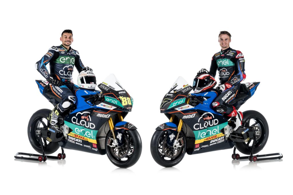 Il team Aruba Cloud per la stagione 2024 della MotoE